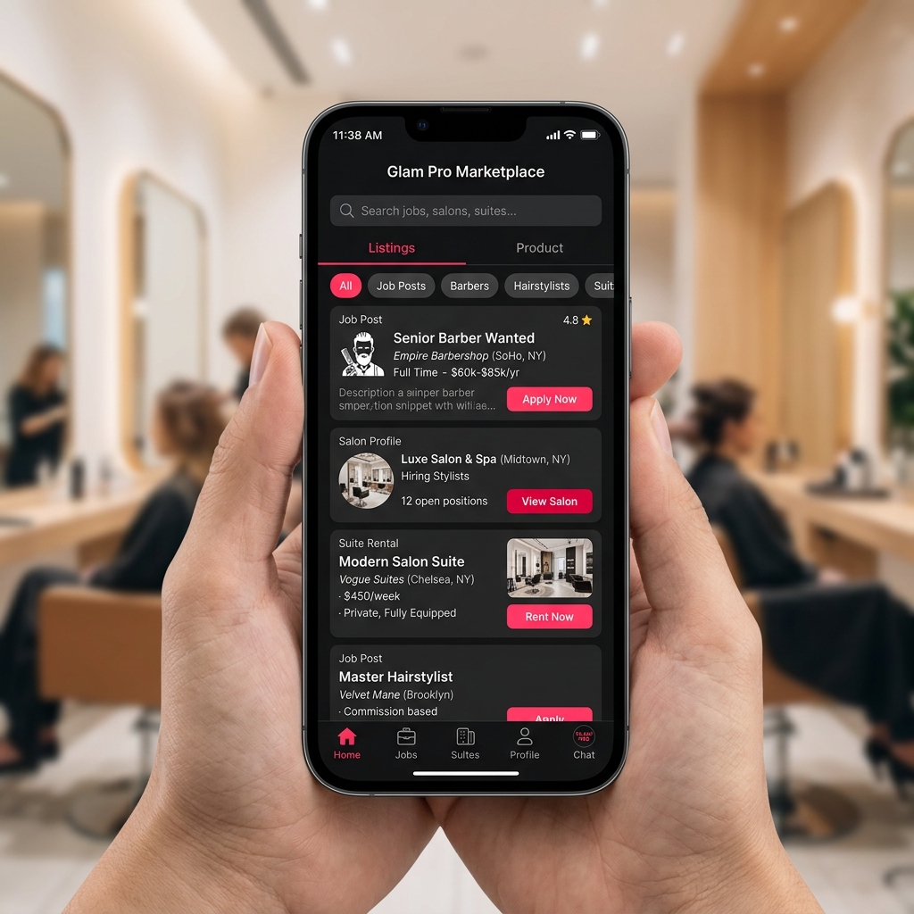 Beauty professional marketplace