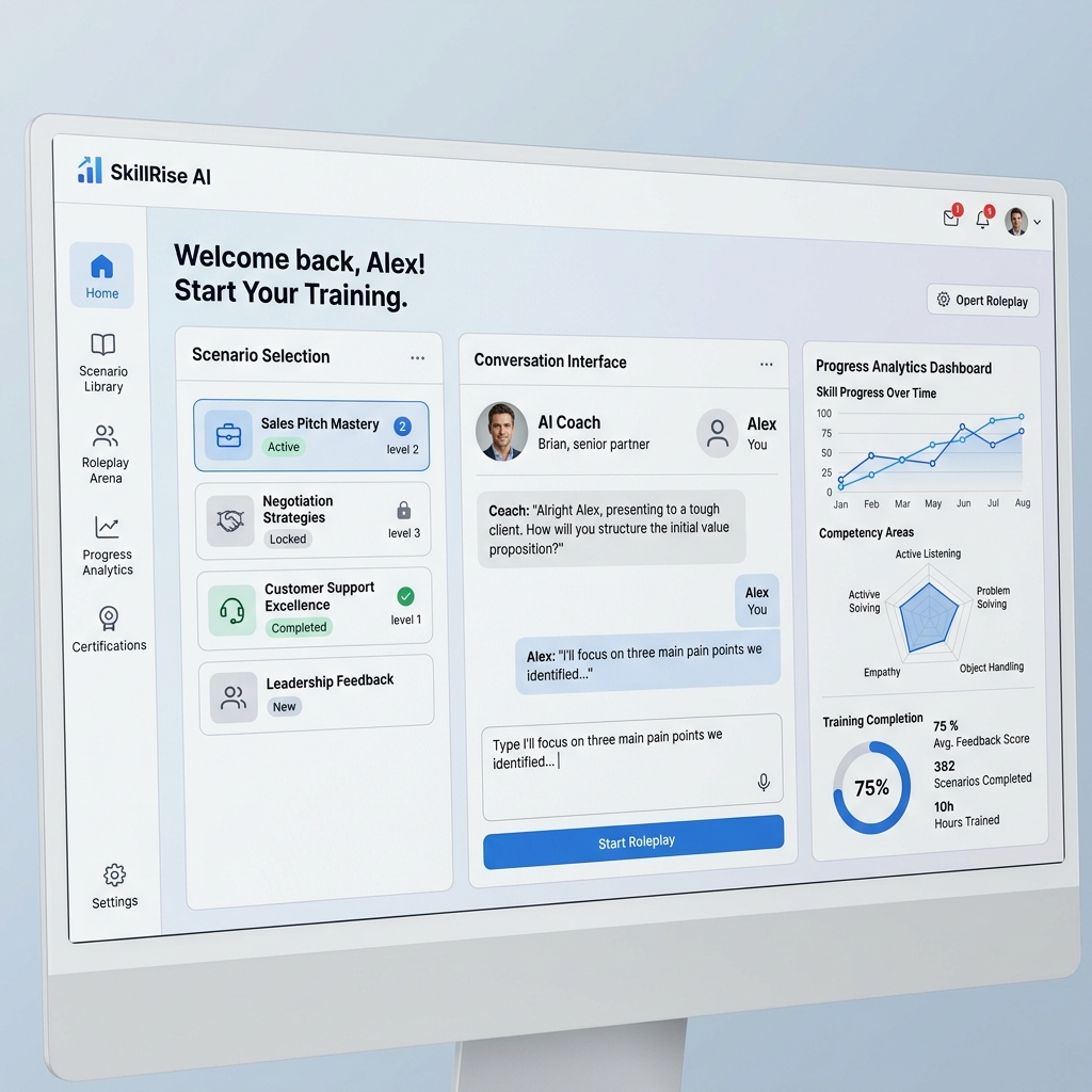 AI roleplay coaching platform